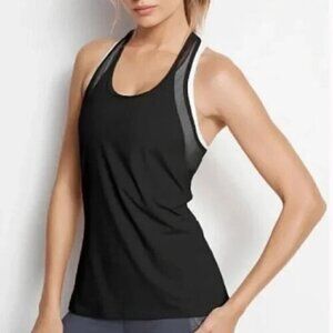 Victorias Secret Sport Lightweight Tank Top Mesh Detail Bugundy Women's Medium